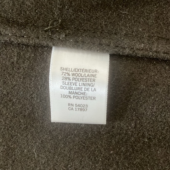 Banana republic, pea coat, army green like new condition - Picture 3 of 8